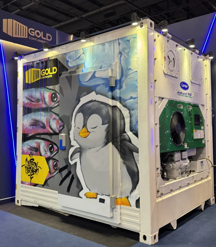 contentor da gold containers num evento